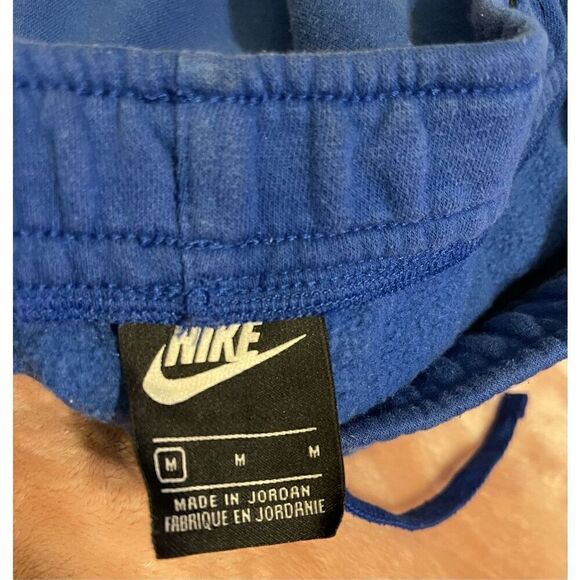 Nike Sportswear Mens Just Do It Blue Sweat Shorts Box Logo Pockets Med - Picture 5 of 7